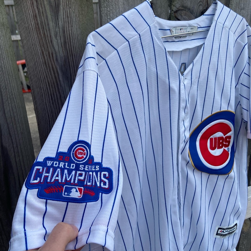 Majestic Chicago Cubs 2016 World Series Champions Javier Baez